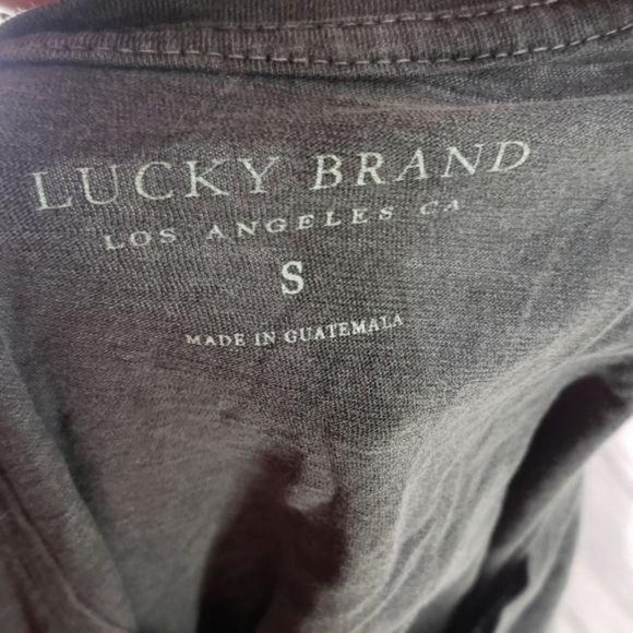 Lucky Brand Jeans Charcoal Gray Short‎ Sleeve Tee shIrt - Picture 6 of 6